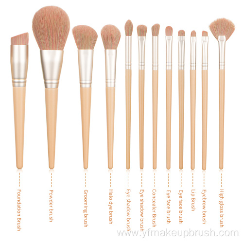 12pcs loose powder makeup brush set beauty tools